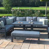 Maze Rattan New York Corner Dining Set With Rising Table