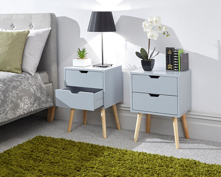 GFW Nyborg 2 Drawer Bedside