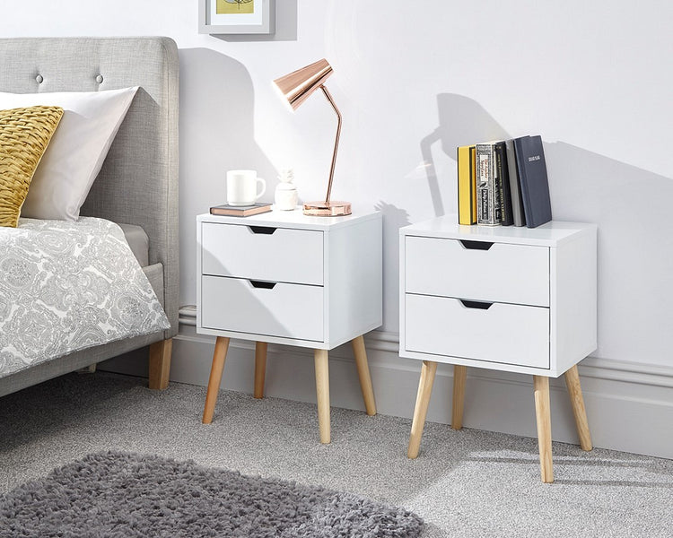 GFW Nyborg 2 Drawer Bedside