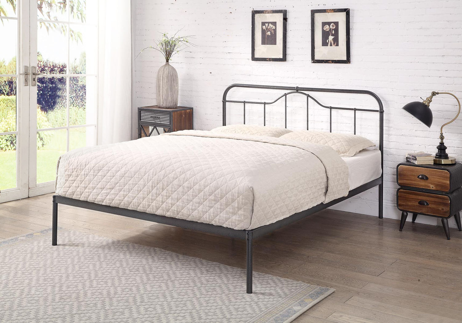 Flintshire Furniture Oakenholt Metal Bed Frame