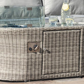 Maze Rattan Oxford Oval Fire Pit Coffee Table