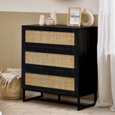 Julian Bowen Padstow 3 Drawer Chest - Black