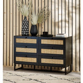 Julian Bowen Padstow 6 Drawer Chest - Black