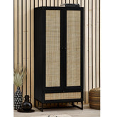 Julian Bowen Padstow Wardrobe - Black