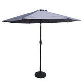 Signature Weave Parasol 2.5m Grey-Better Bed Company 