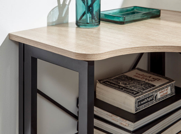 GFW Bramwell Folding Corner Desk Corner Detail Close Up-Better Bed Company 