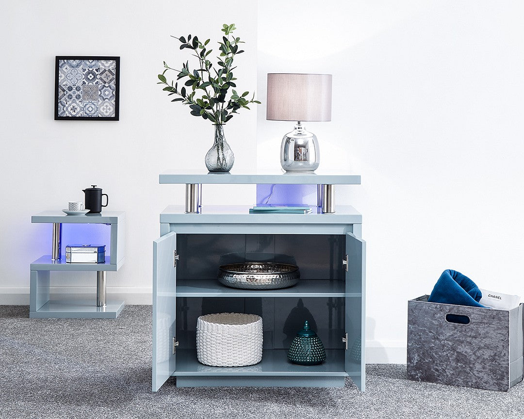 GFW Polar High Gloss LED Sideboard