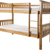 New Kids Porto Bunk Bed And 2 Mattresses Bundle Pine-Better Bed Company