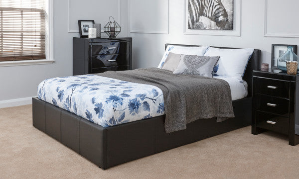 GFW End Lift Leather Ottoman Bed-Better Bed Company