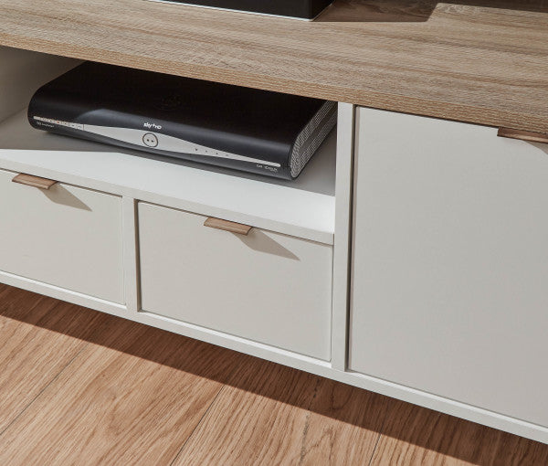 GFW Alma Large TV Unit Drawers Close Up-Better Bed Company 