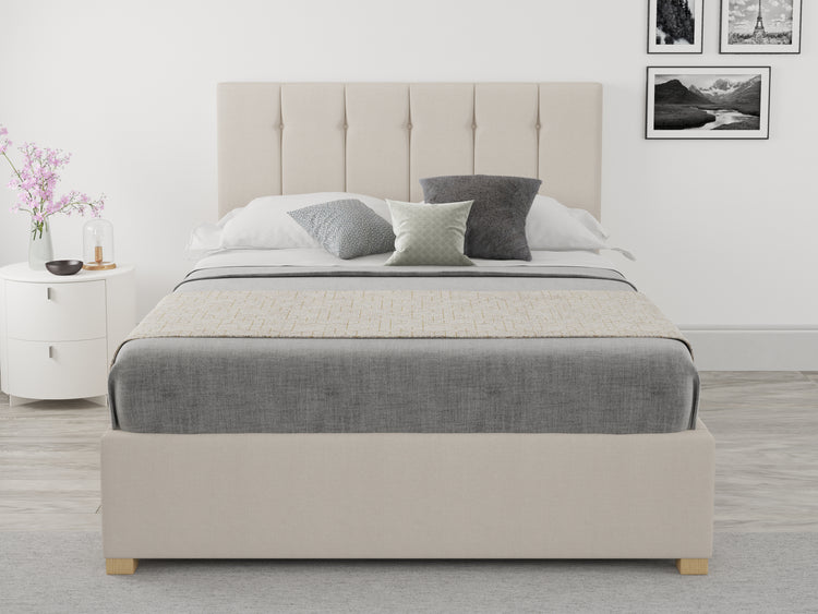 Better Rorier White Fabric Ottoman Bed