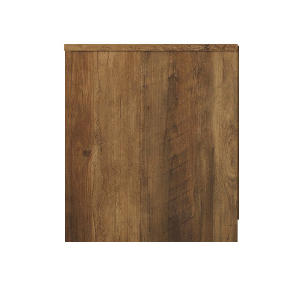 GFW Cartmel TV Unit Knotty Oak From Side-Better Bed Company