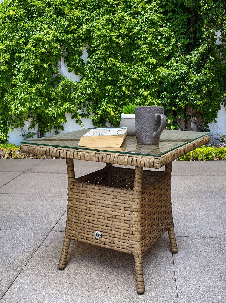 Signature Weave Sarah High Back 3 Piece Lounge Set With Table