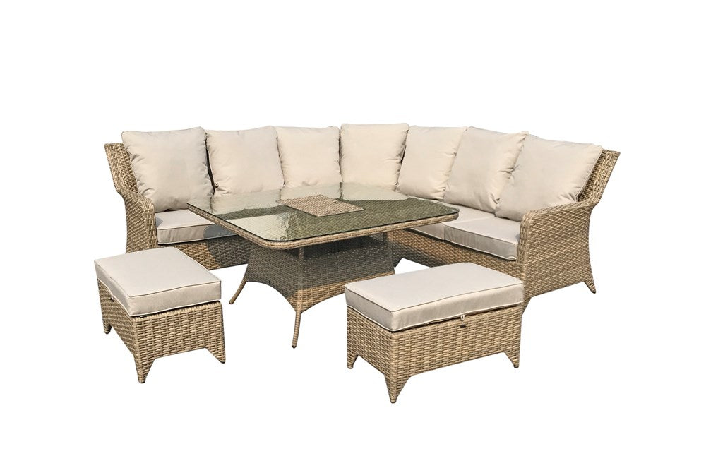 Signature Weave Sarah Nature Corner Dining With Ice Bucket