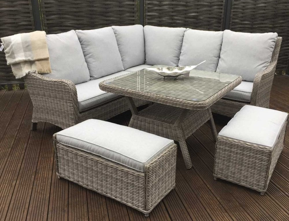 Signature Weave Alexandra Corner Dining Sofa With 2 Bench Seats