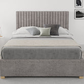 Better Glossop Velour Silver Ottoman Bed-Better Bed Company