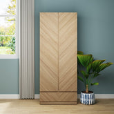 GFW Catania 2 Door 1 Drawer Wardrobe