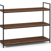 Julian Bowen Tribeca Low Bookcase - Walnut-Better Bed Company