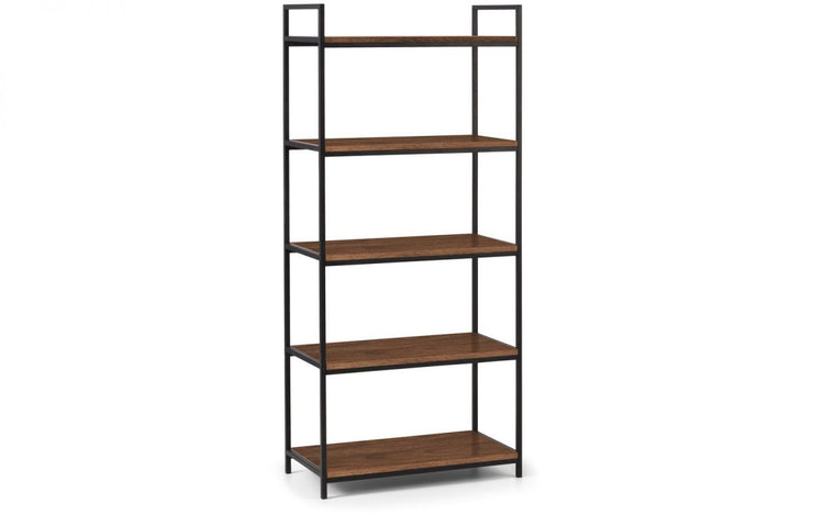 Julian Bowen Tribeca Tall Bookcase - Walnut-Better Bed Company