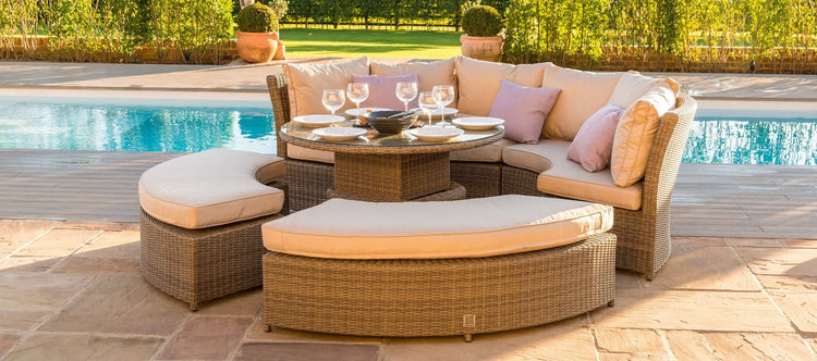Maze Rattan Winchester Lifestyle Suite With Rising Table