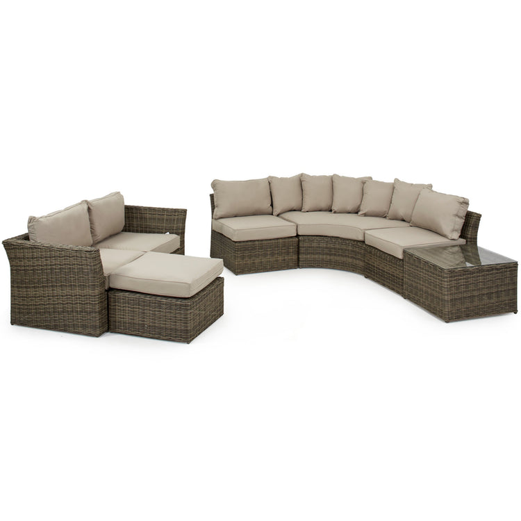 Maze Rattan Winchester Rounded Corner Group