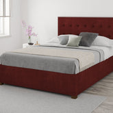 Better Henley Red Fabric Ottoman Bed