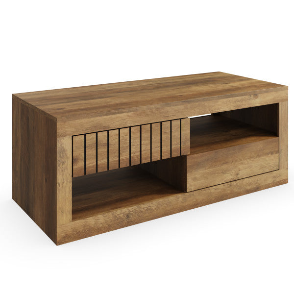 GFW Cartmel Coffee Table Knotty Oak From top-Better Bed Company